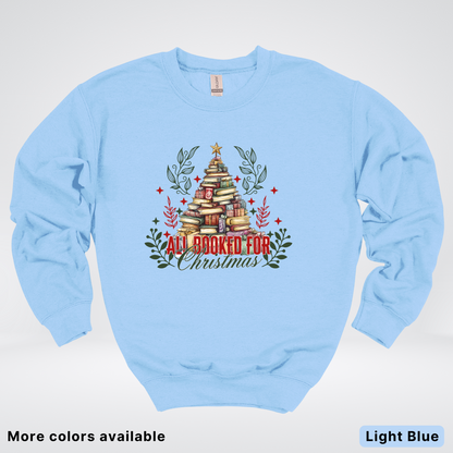 All Booked For Christmas - Crewneck Sweatshirt