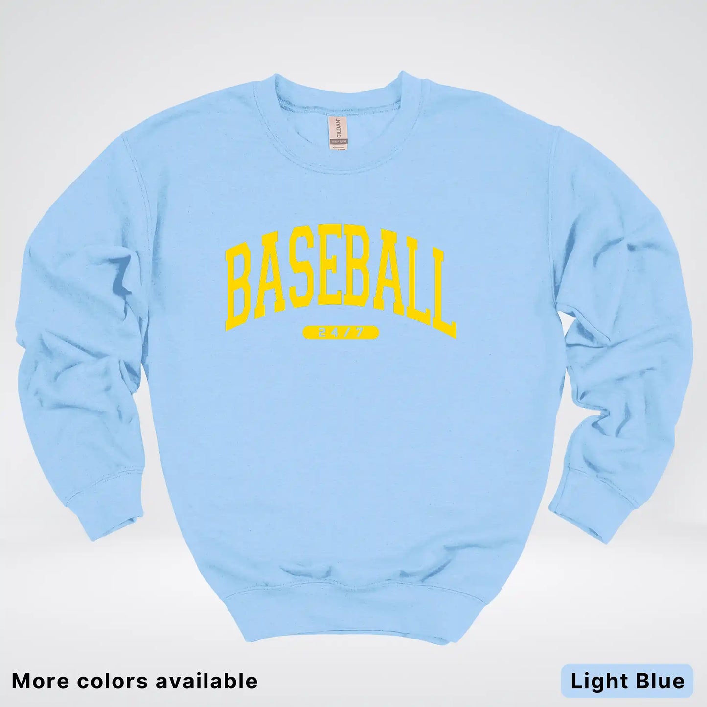 Baseball 24/7 – Gold Design - Crewneck Sweatshirt