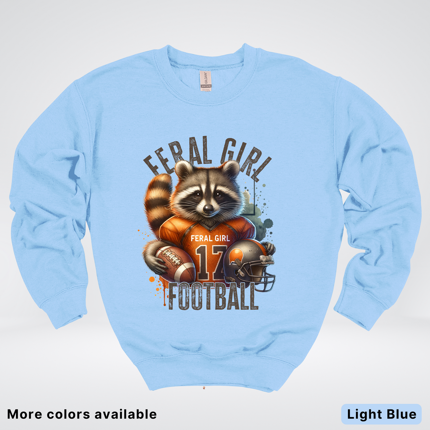 Feral Girl Football - Crewneck Sweatshirt