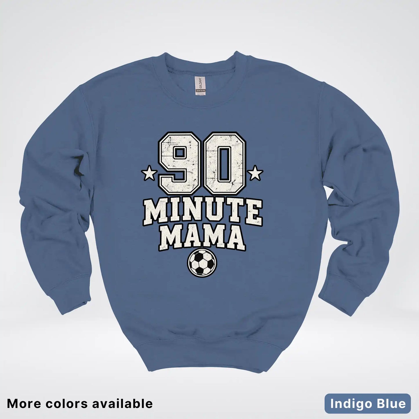 90 Minute Mama – Vintage Soccer Mom Crewneck Sweatshirt