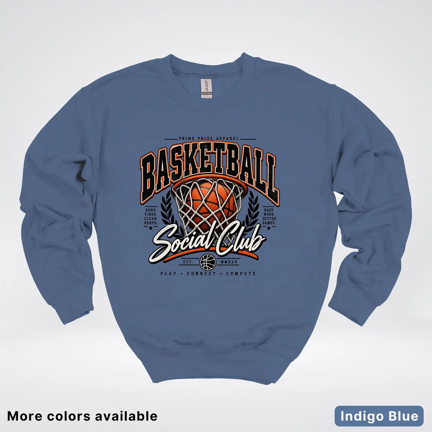 Basketball Social Club – Vintage Court Crewneck Sweatshirt
