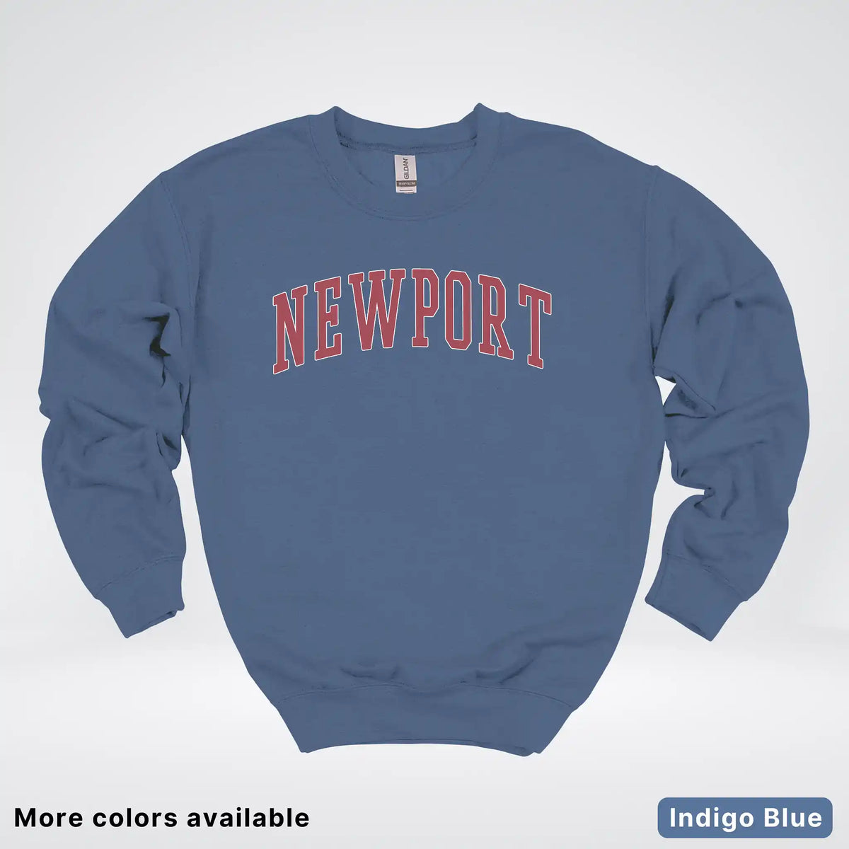 Newport Destination - Red Design - Crewneck Sweatshirt