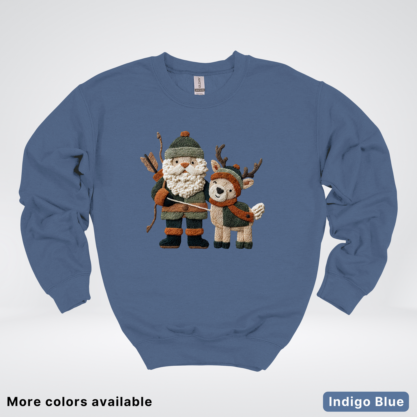 Hook Yard Faux Woodland Christmas Duo - Crewneck Sweatshirt