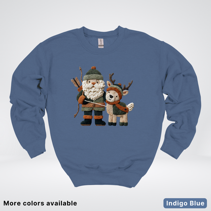 Hook Yard Faux Woodland Christmas Duo - Crewneck Sweatshirt