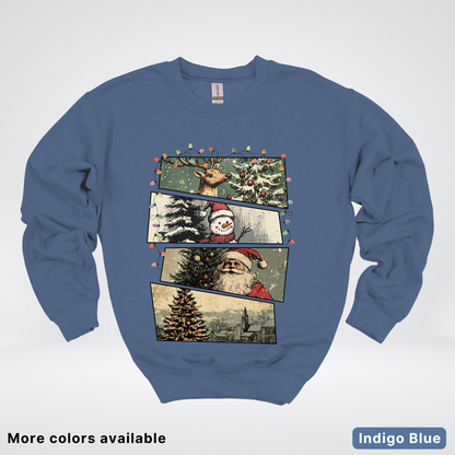 Retro Holiday Collage - Crewneck