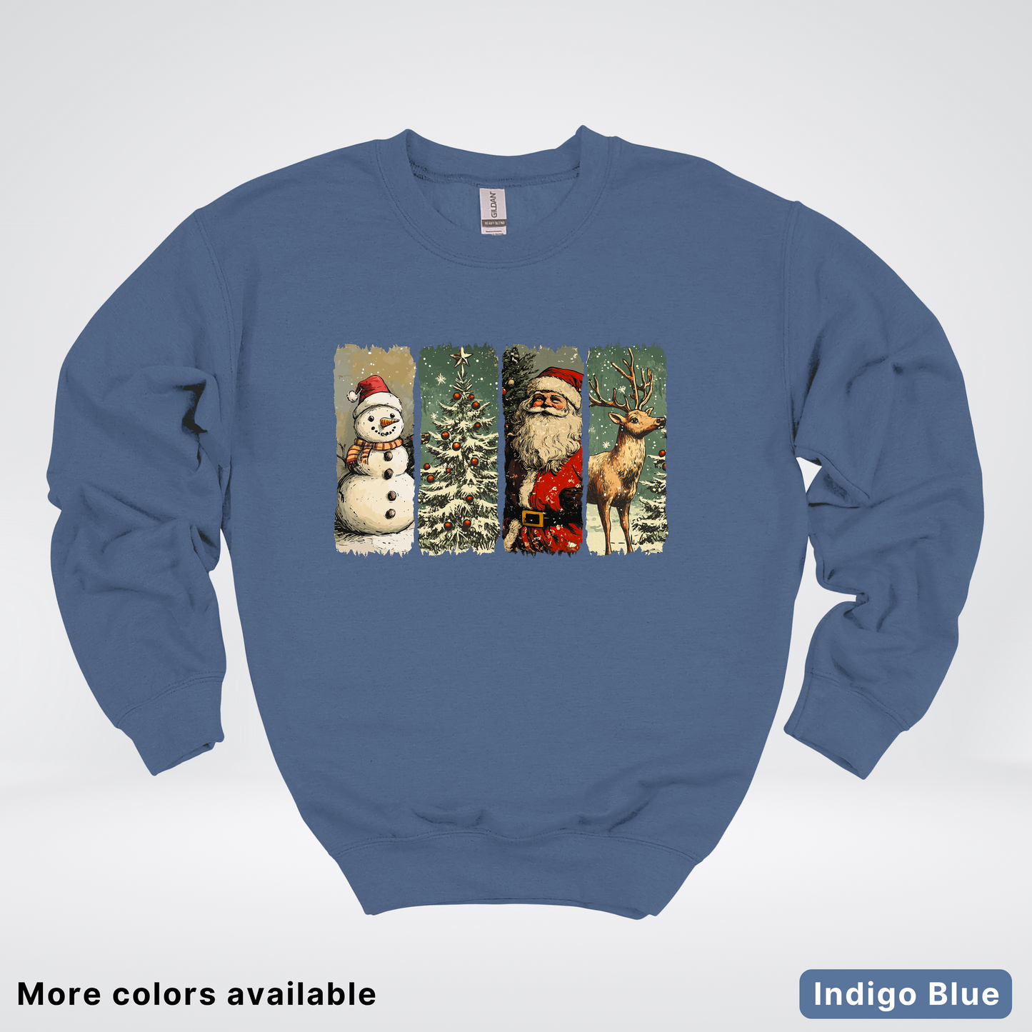 Classic Christmas Strip Art - Crewneck