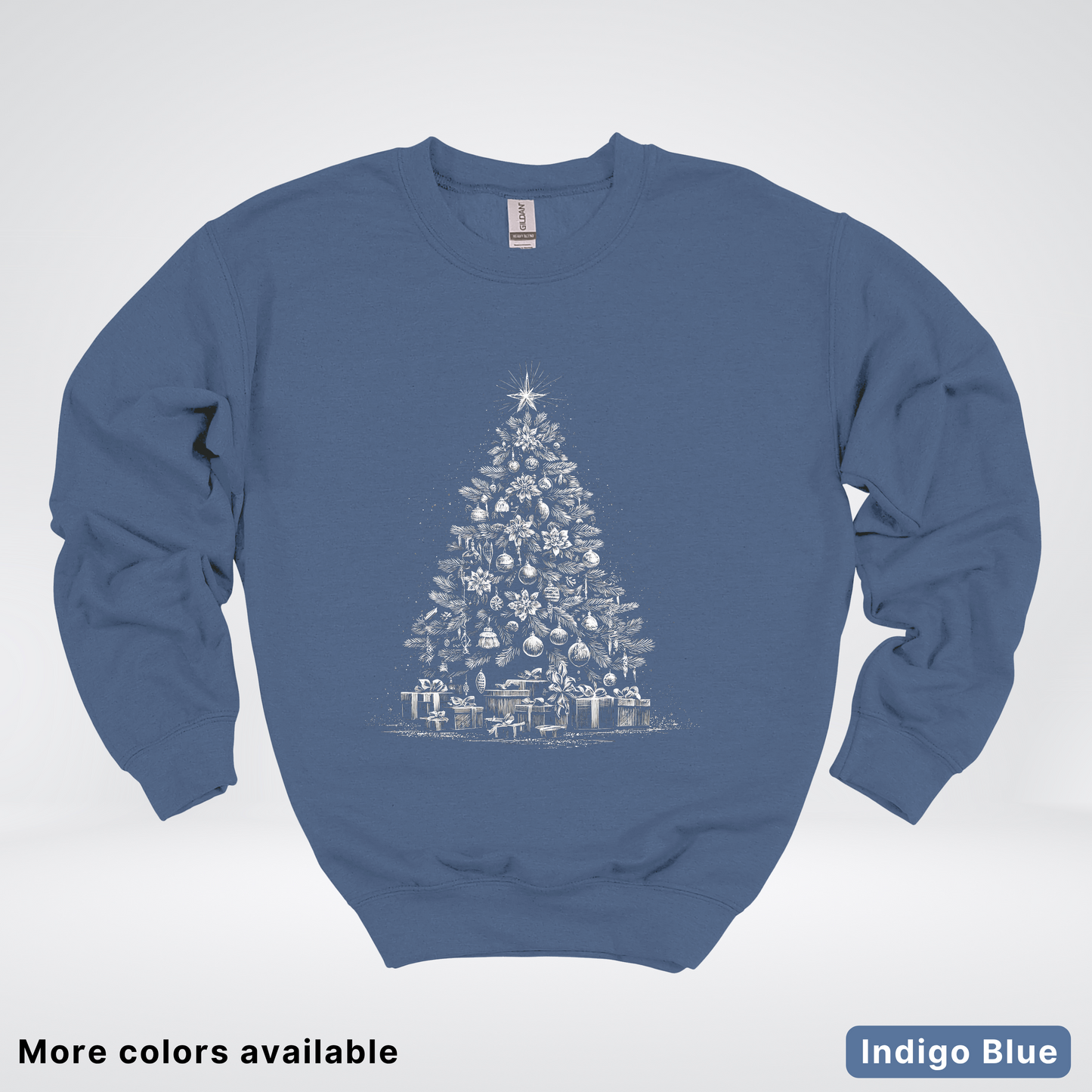 Classic Christmas Tree with Gifts - Crewneck Sweatshirt