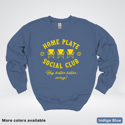Home Plate Social Club – Gold Design - Crewneck