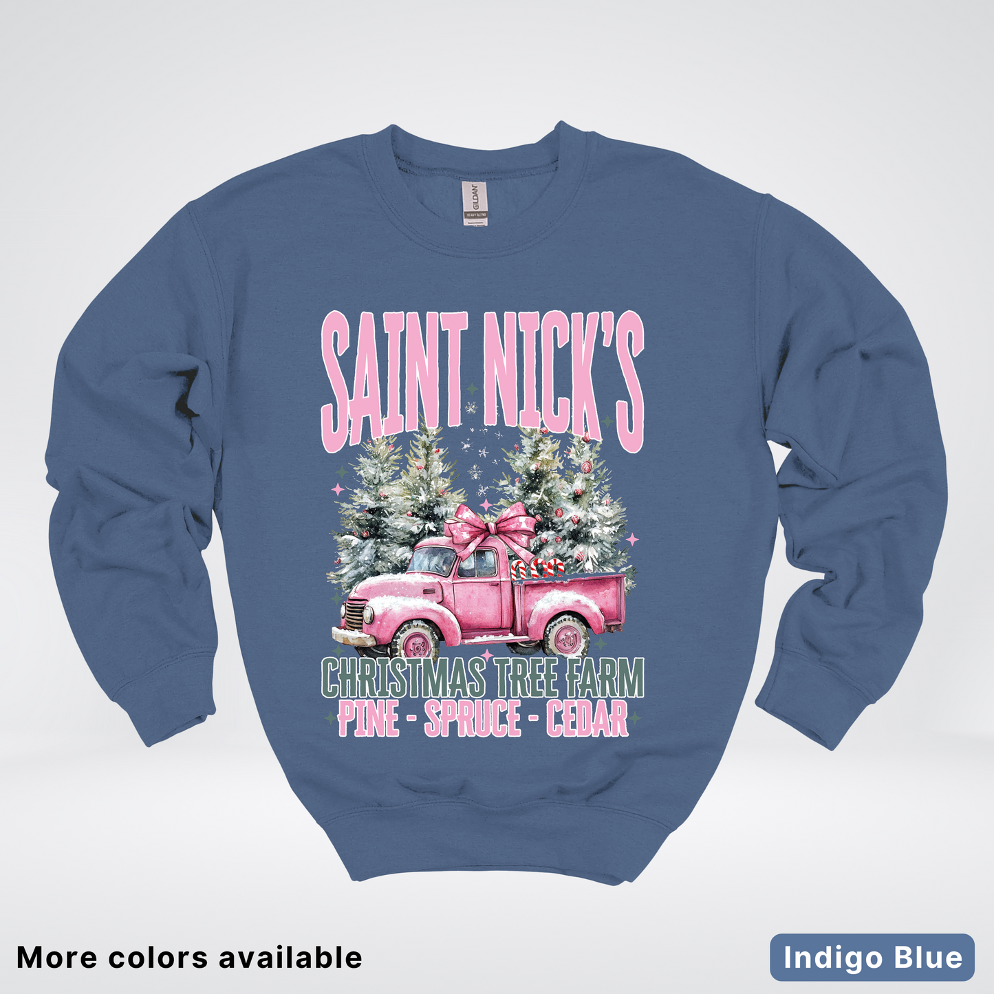 Saint Nick's Christmas Tree Farm - Crewneck Sweatshirt
