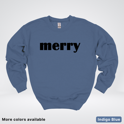 Merry - Black Design - Crewneck