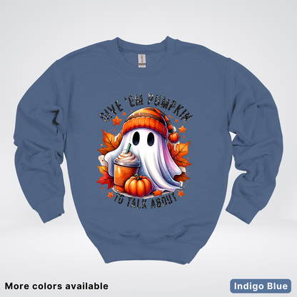 Give Em Pumpkin Ghost To Talk About - Crewneck Sweatshirts