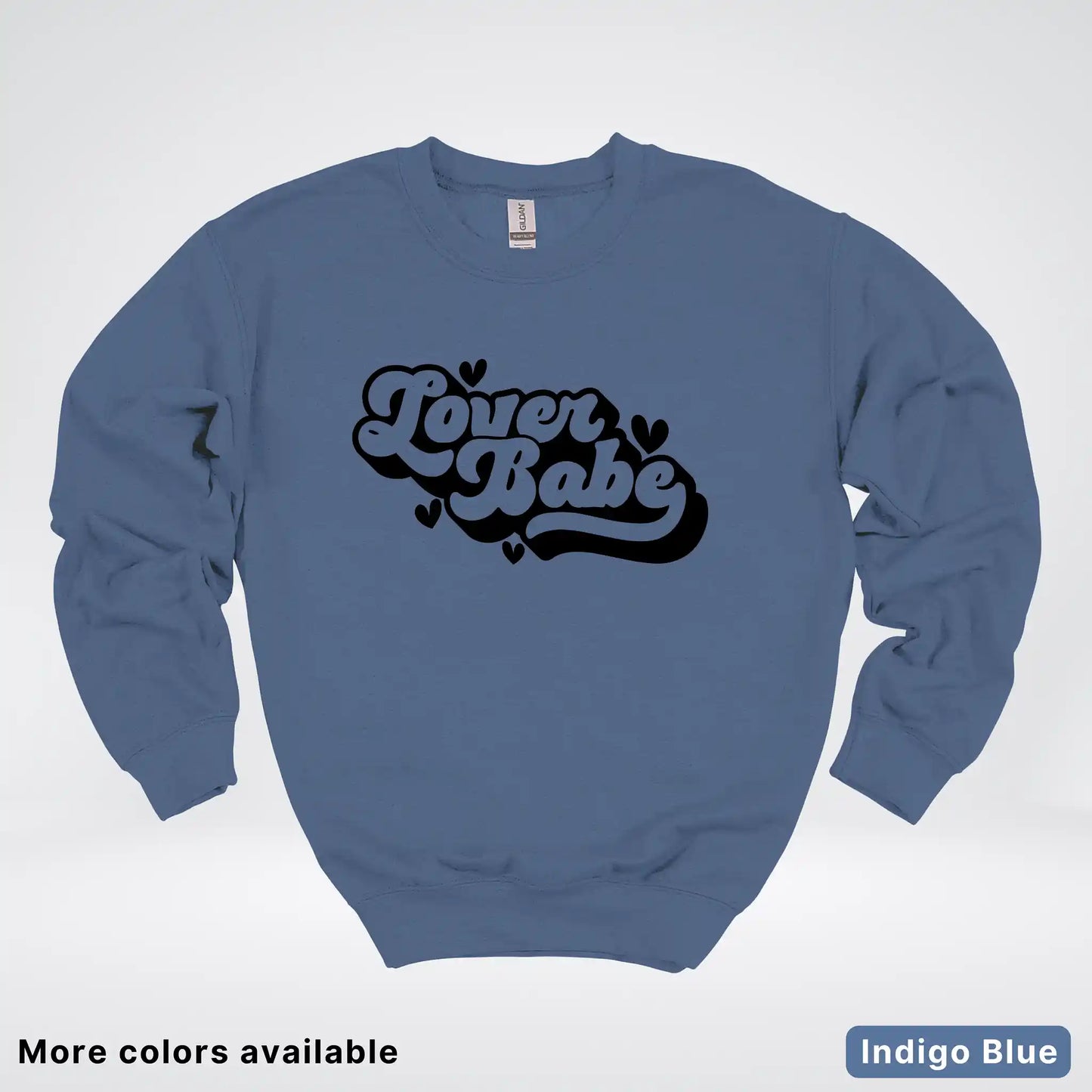 Lover Babe - Black Design - Crewneck Sweatshirt