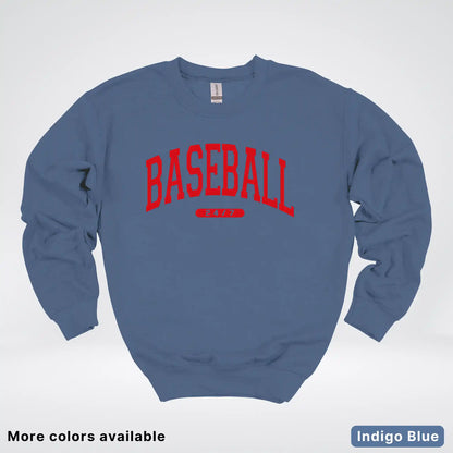 Baseball 24/7 – Red Design - Crewneck Sweatshirt