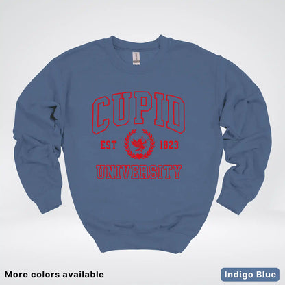 Cupid University Est 1823 - Red Design - Crewneck Sweatshirt