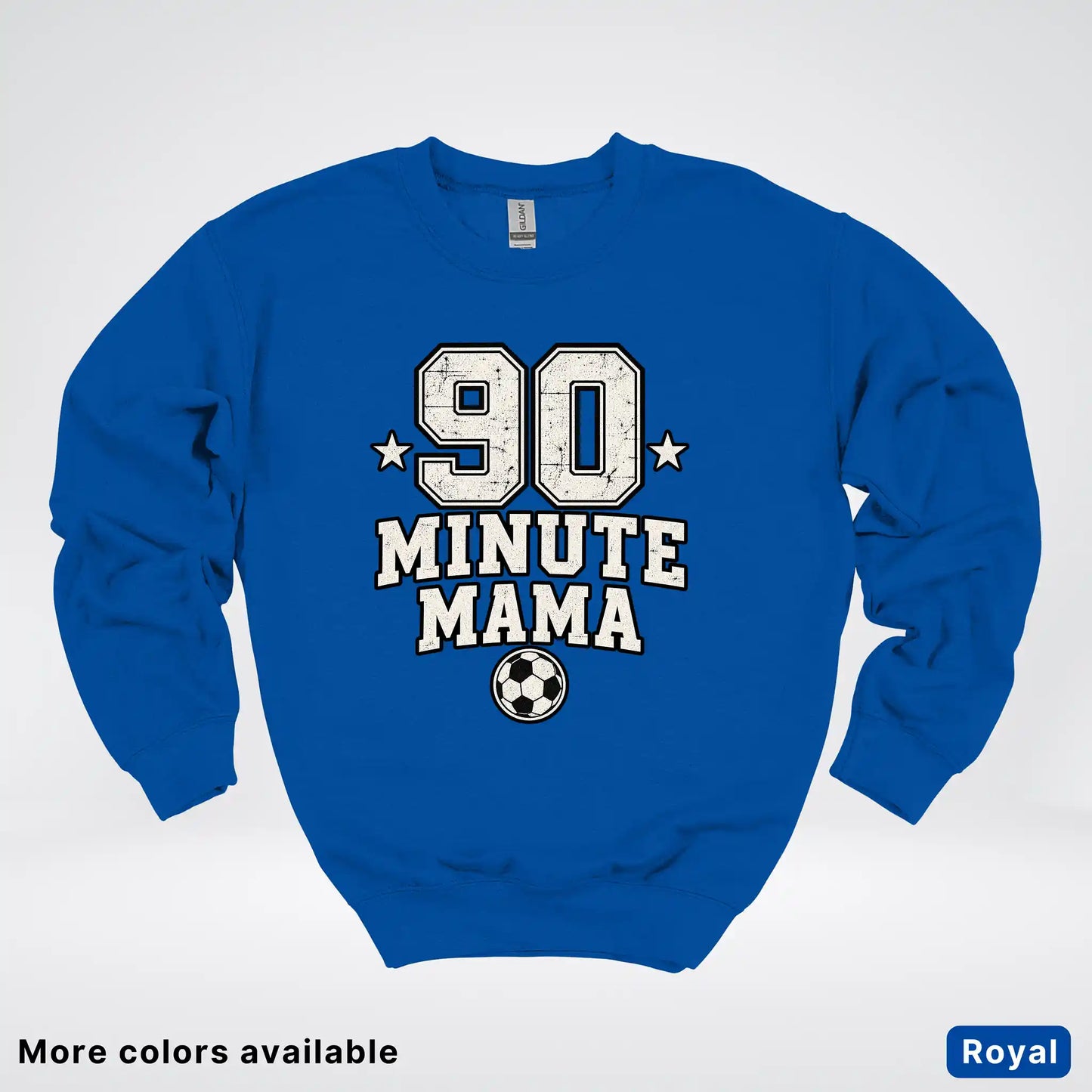 90 Minute Mama – Vintage Soccer Mom Crewneck Sweatshirt