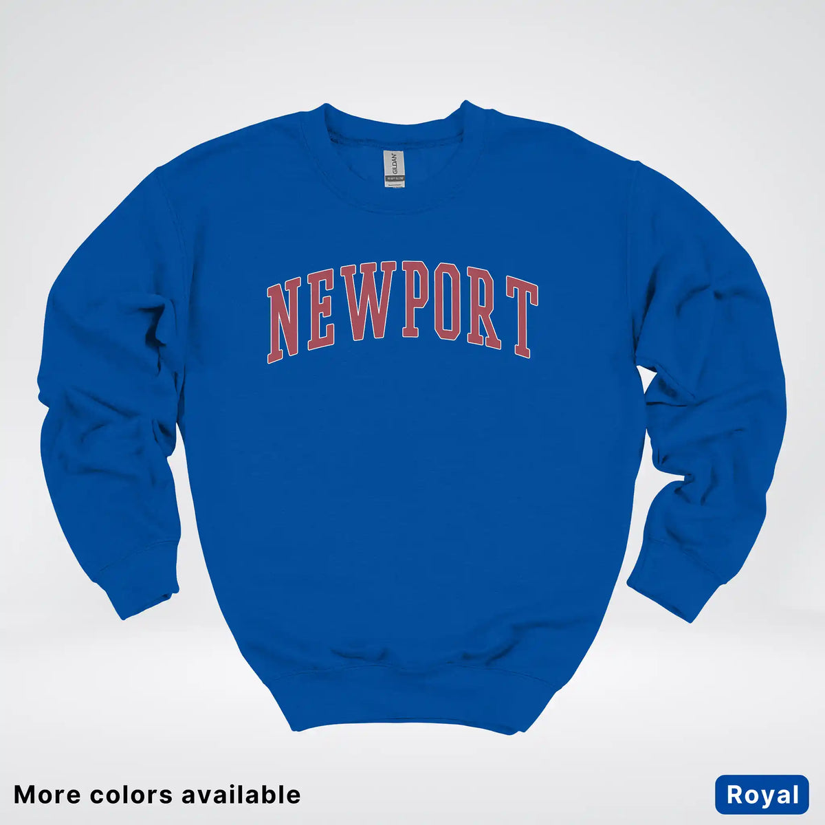 Newport Destination - Red Design - Crewneck Sweatshirt