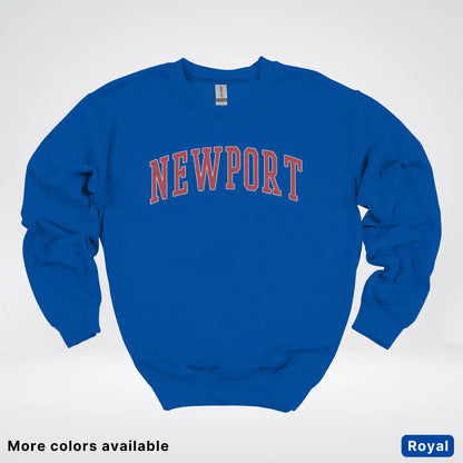 Newport Destination - Red Design - Crewneck Sweatshirt