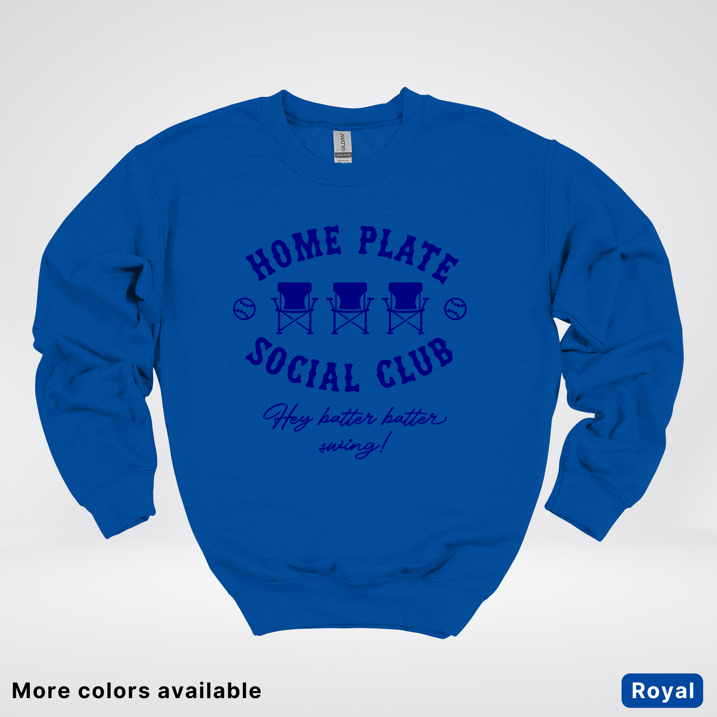 Home Plate Social Club – Navy Design - Crewneck