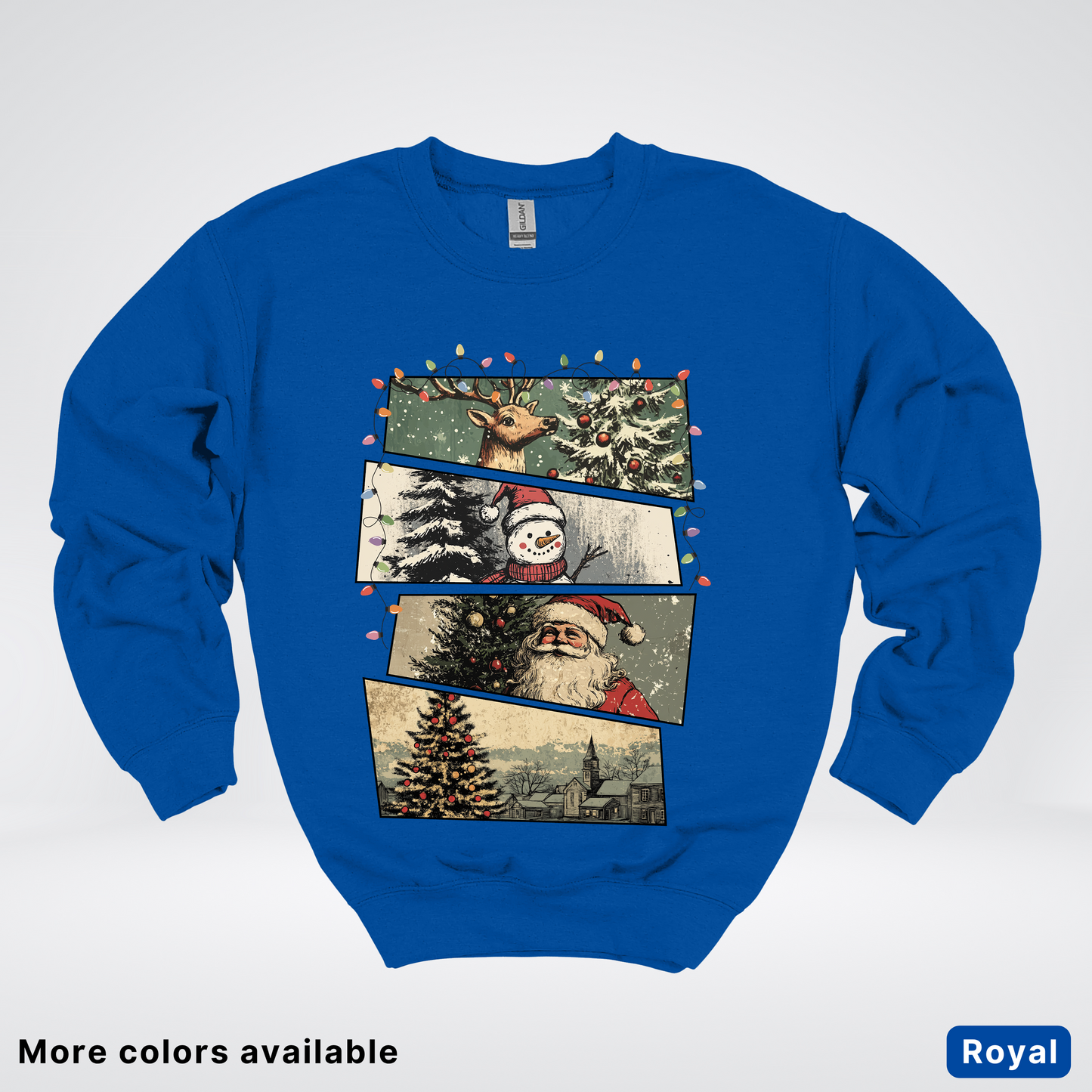 Retro Holiday Collage - Crewneck