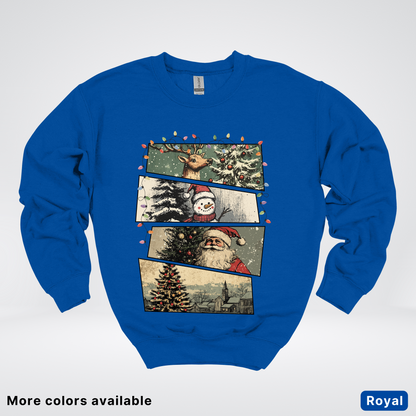 Retro Holiday Collage - Crewneck