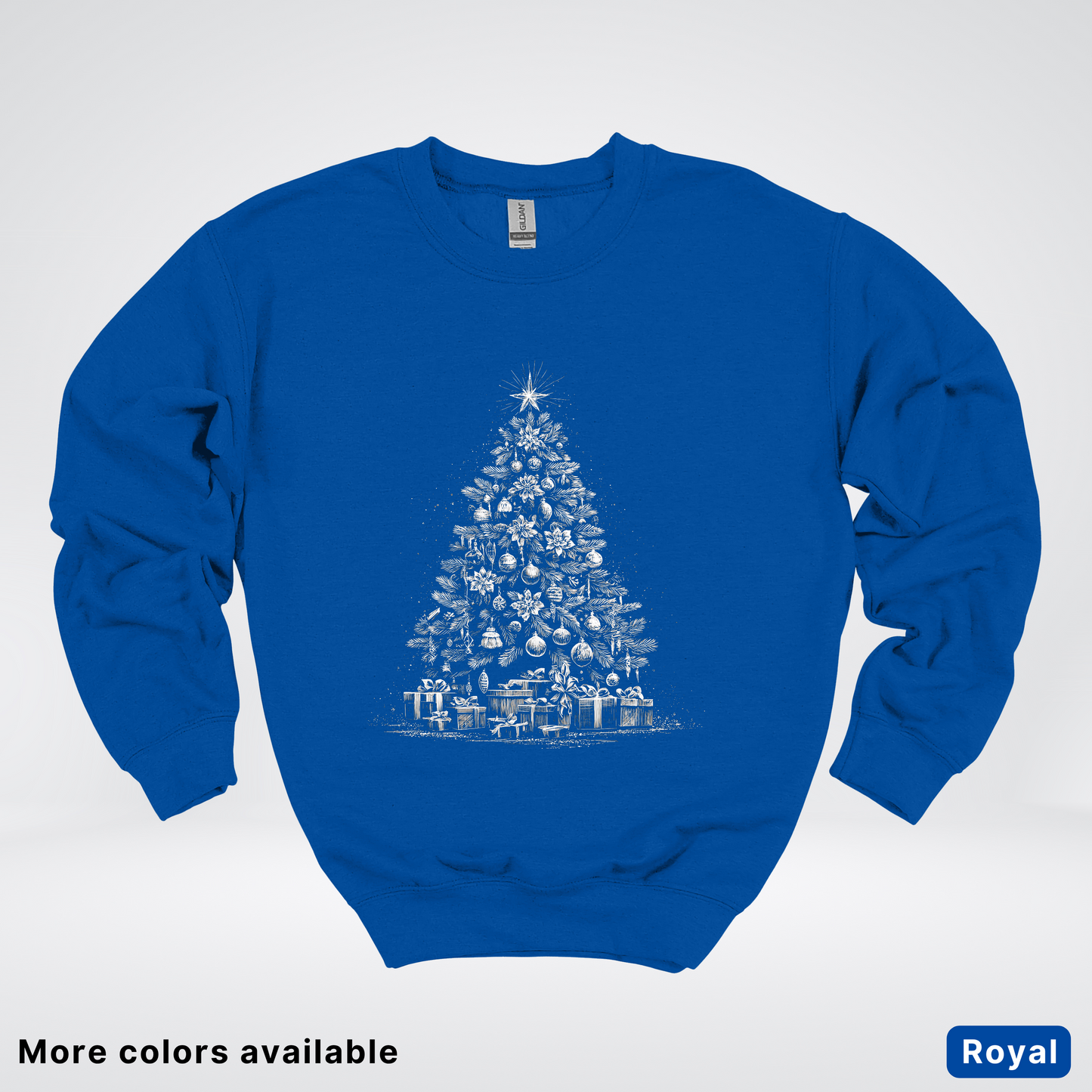 Classic Christmas Tree with Gifts - Crewneck Sweatshirt