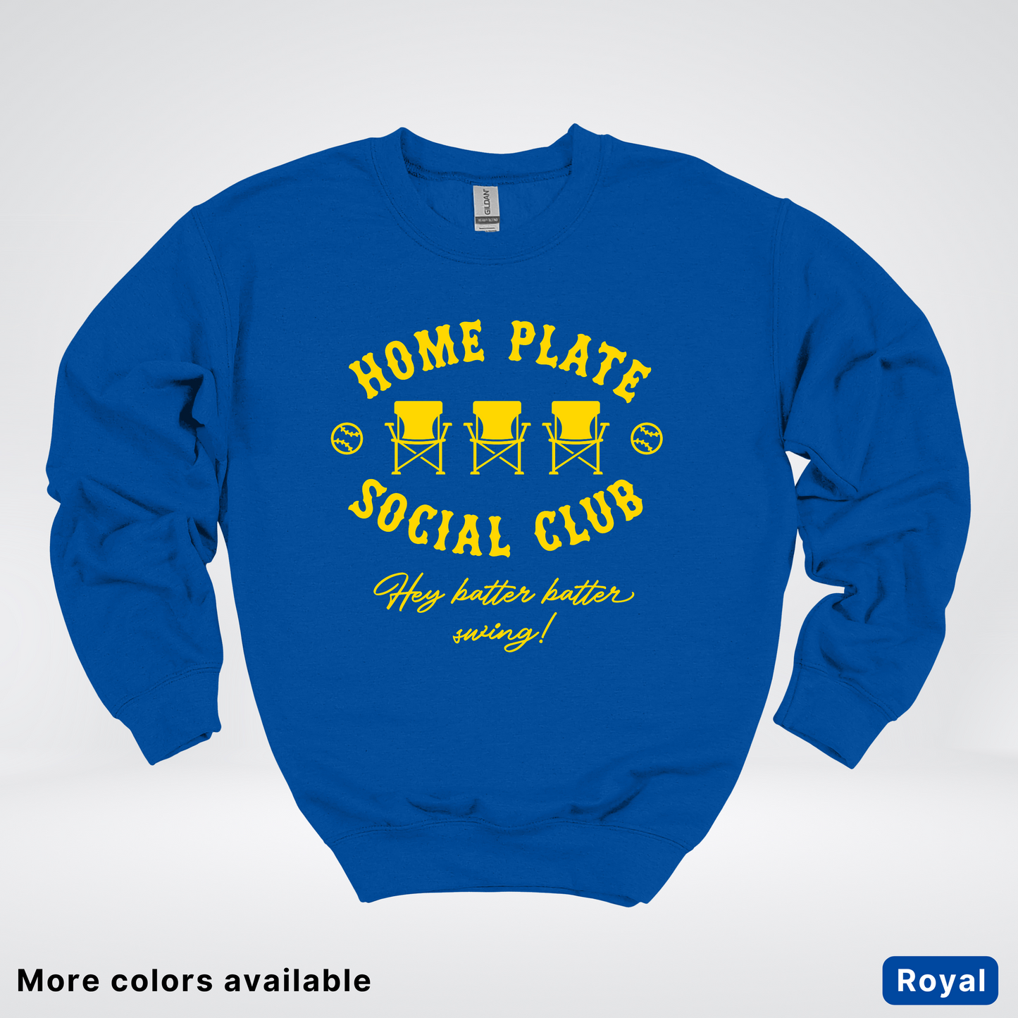 Home Plate Social Club – Gold Design - Crewneck