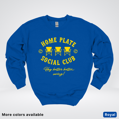 Home Plate Social Club – Gold Design - Crewneck