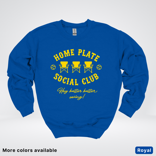 Home Plate Social Club – Gold Design - Crewneck