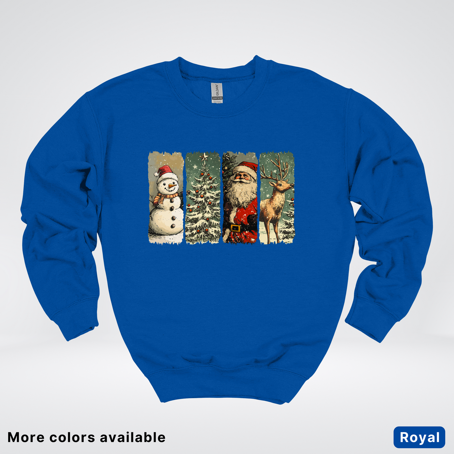 Classic Christmas Strip Art - Crewneck