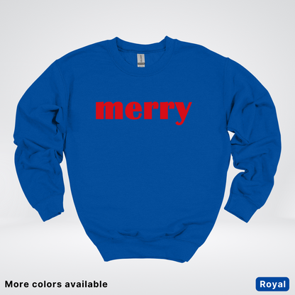 Merry - Red Design - Crewneck