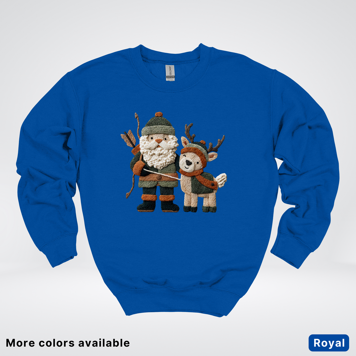 Hook Yard Faux Woodland Christmas Duo - Crewneck Sweatshirt