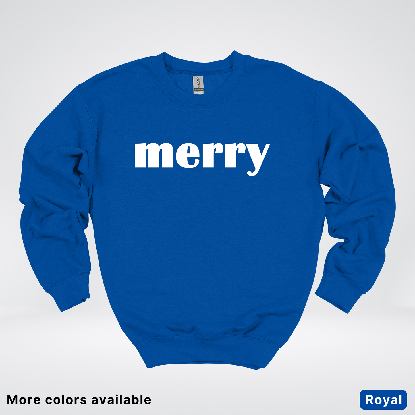 Merry - White Design - Crewneck