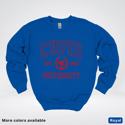 Cupid University Est 1823 - Red Design - Crewneck Sweatshirt