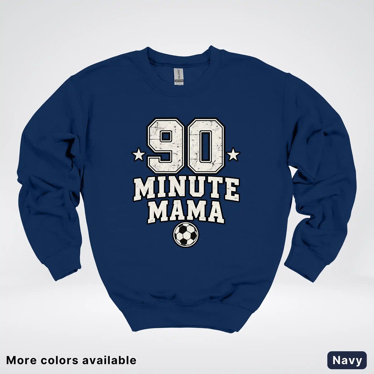 90 Minute Mama – Vintage Soccer Mom Crewneck Sweatshirt