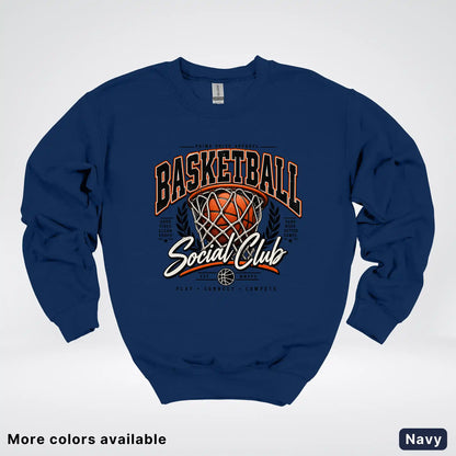 Basketball Social Club – Vintage Court Crewneck Sweatshirt