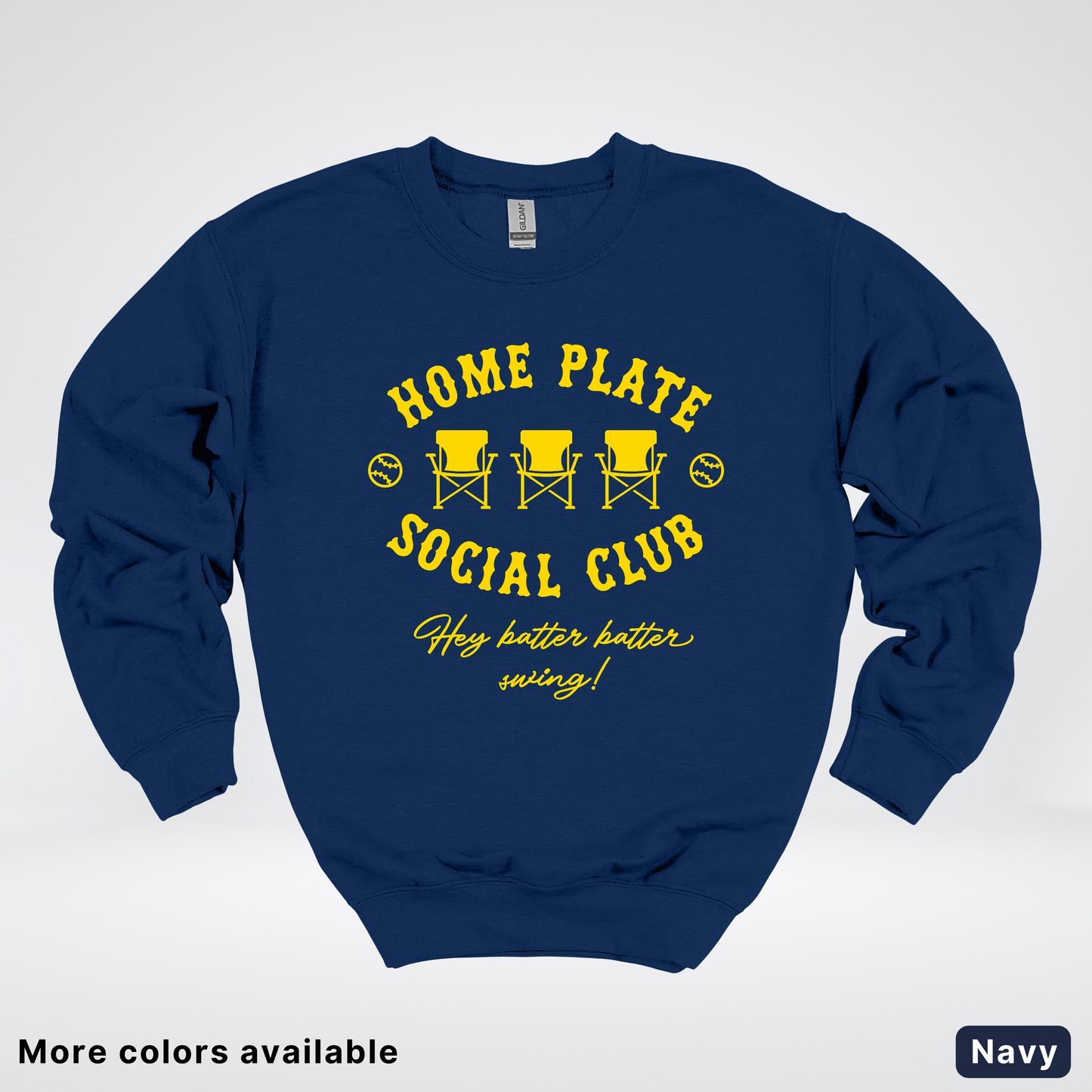 Home Plate Social Club – Gold Design - Crewneck