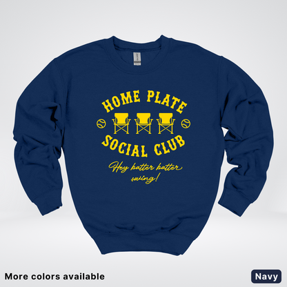 Home Plate Social Club – Gold Design - Crewneck