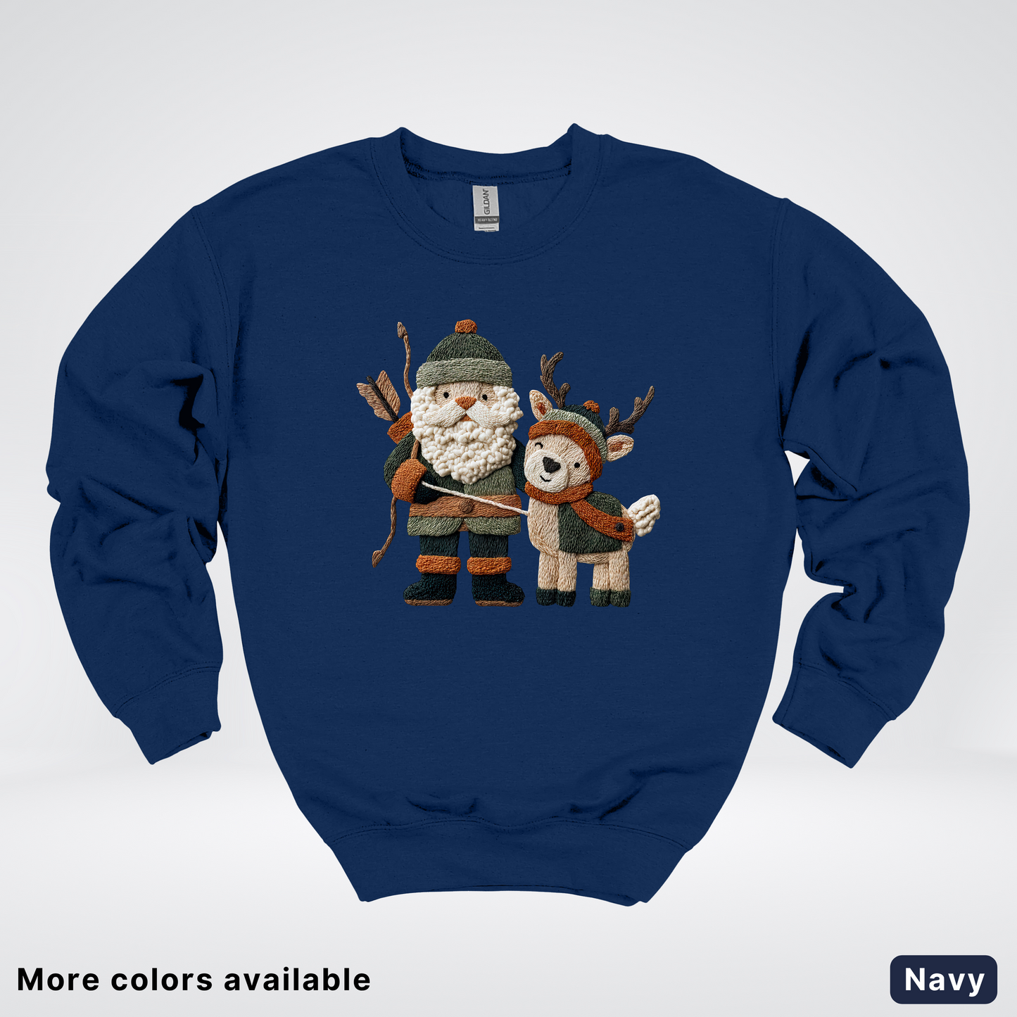 Hook Yard Faux Woodland Christmas Duo - Crewneck Sweatshirt