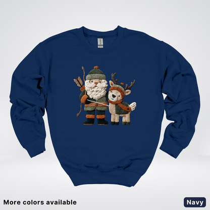 Hook Yard Faux Woodland Christmas Duo - Crewneck Sweatshirt