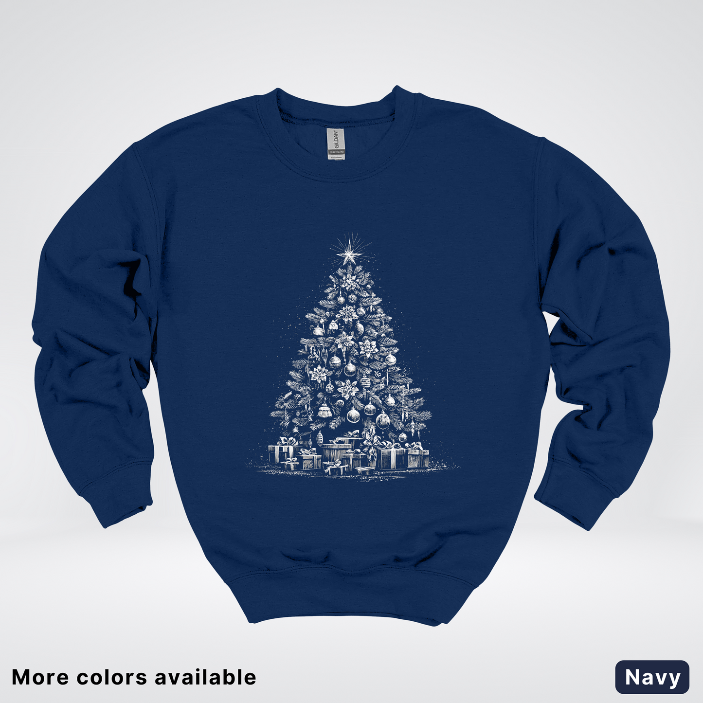 Classic Christmas Tree with Gifts - Crewneck Sweatshirt