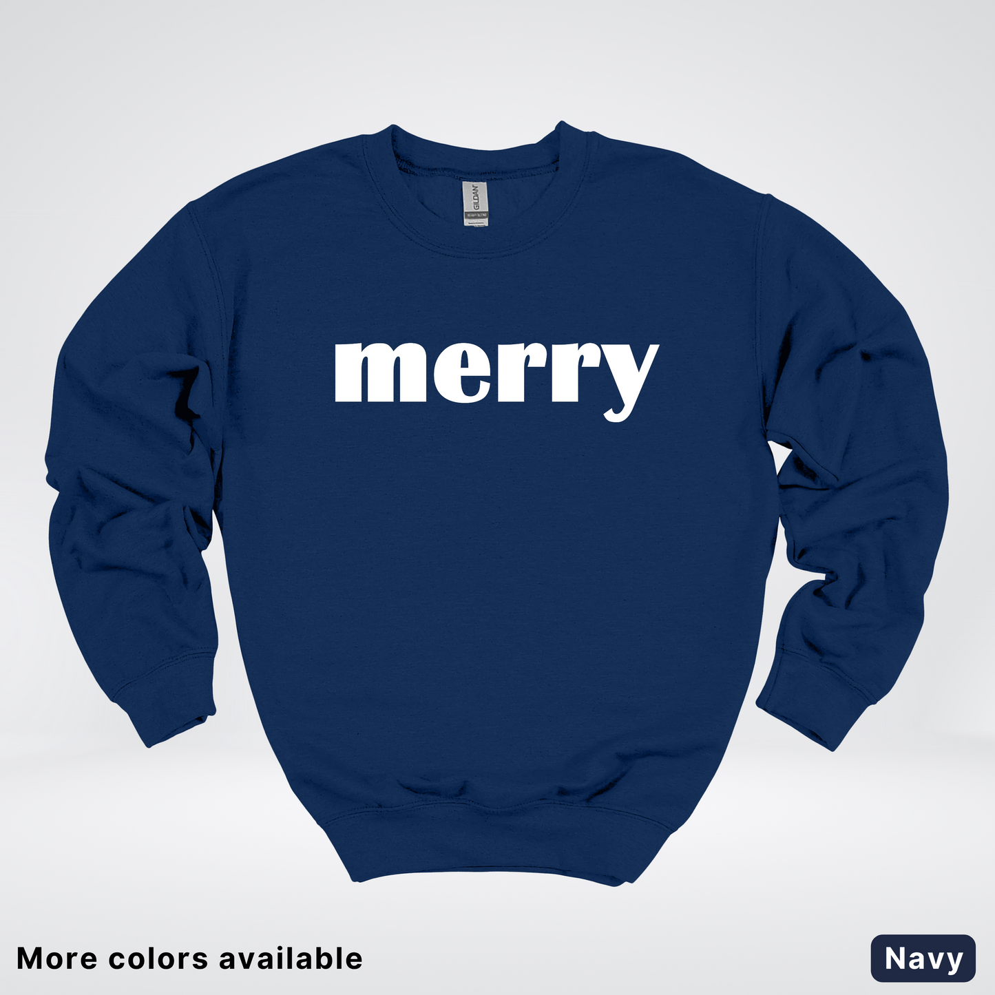 Merry - White Design - Crewneck