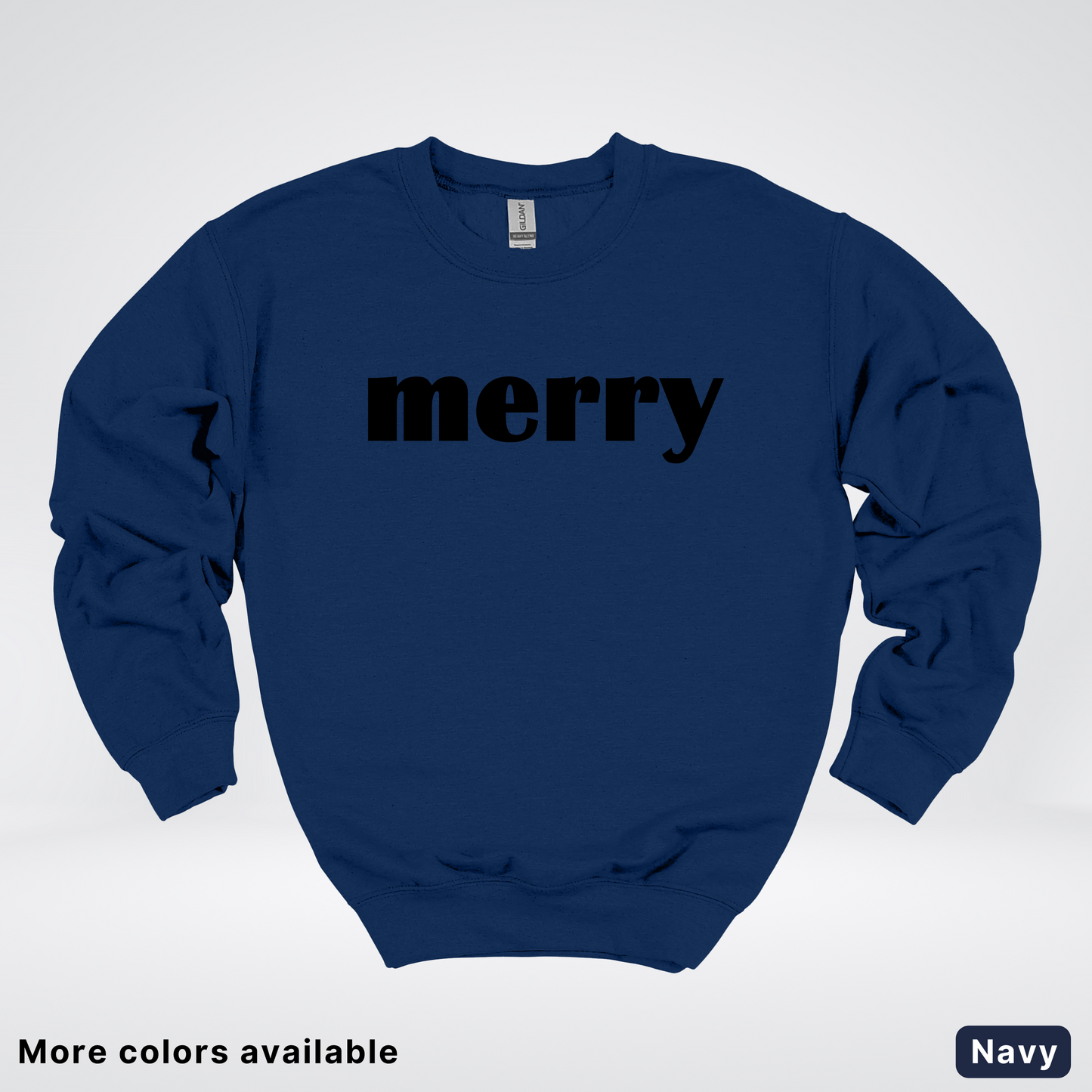 Merry - Black Design - Crewneck