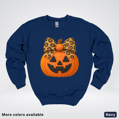 Coquette Crochet Pumpkin - Sweatshirt