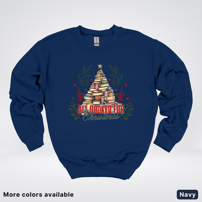 All Booked For Christmas - Crewneck Sweatshirt
