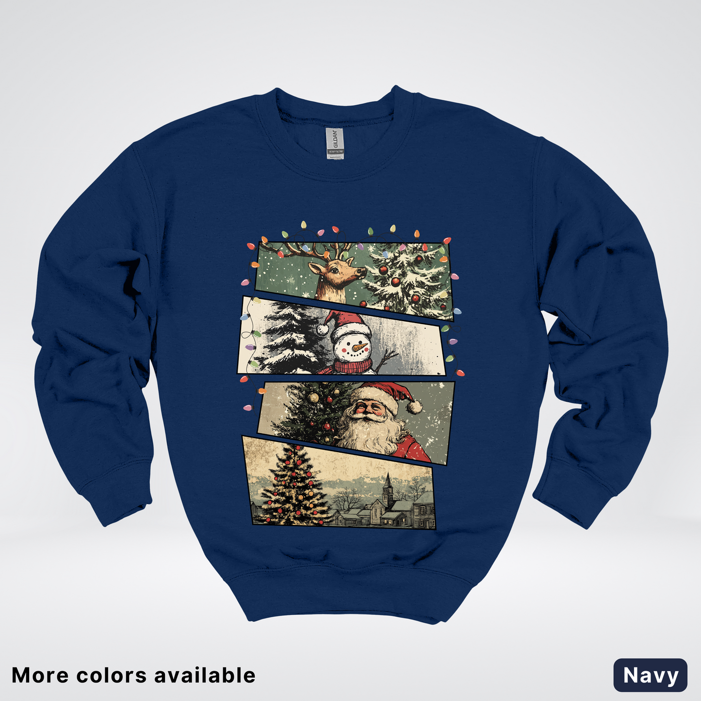 Retro Holiday Collage - Crewneck