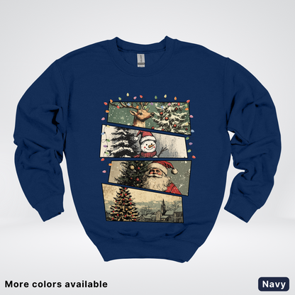 Retro Holiday Collage - Crewneck