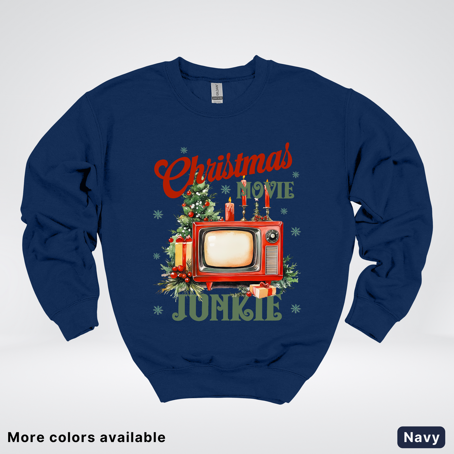 Vintage Christmas Movie Lover - Crewneck