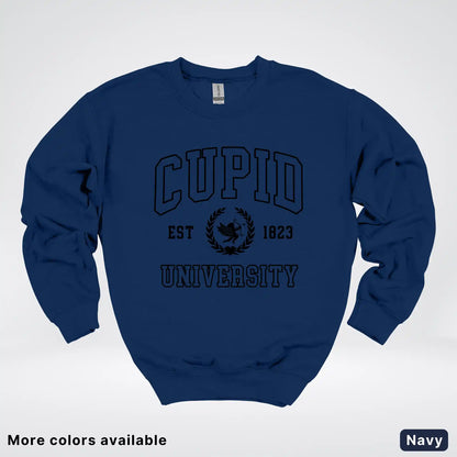 Cupid University Est 1823 - Black Design - Crewneck Sweatshirt