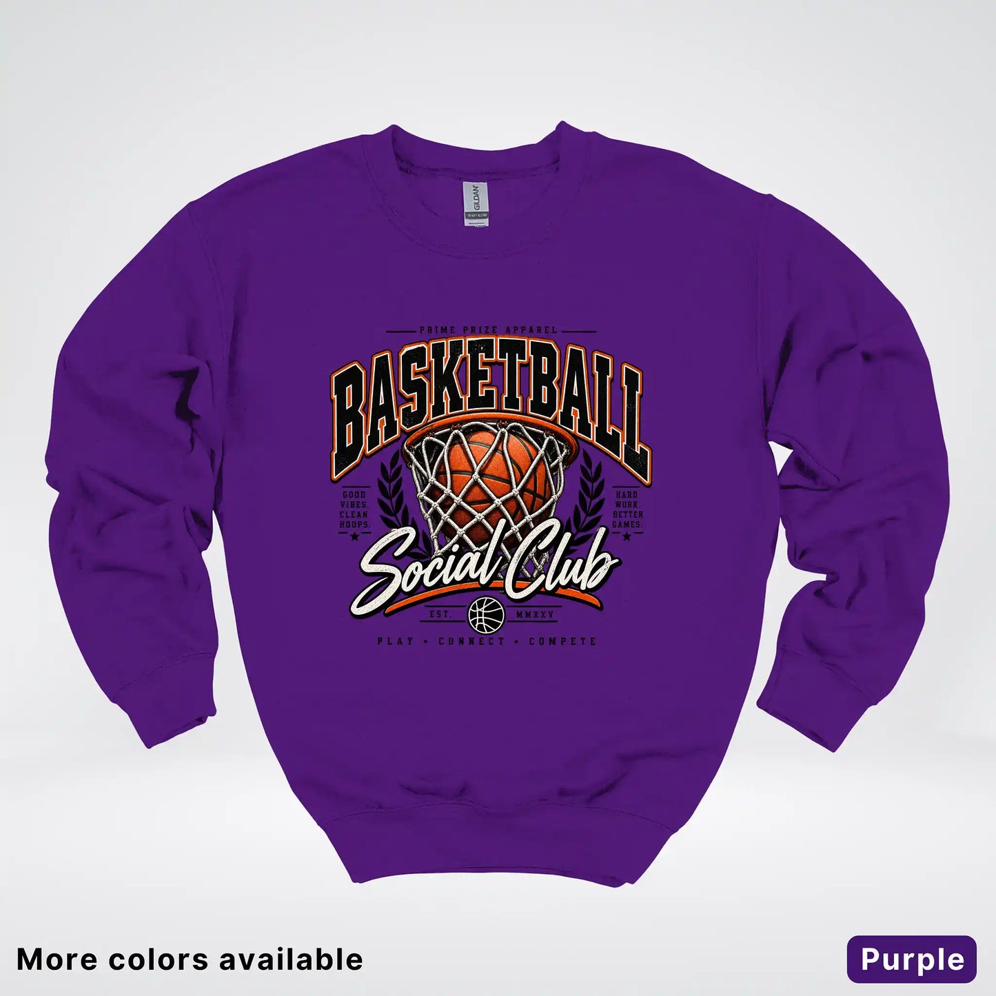 Basketball Social Club – Vintage Court Crewneck Sweatshirt