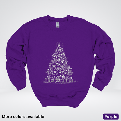 Classic Christmas Tree with Gifts - Crewneck Sweatshirt